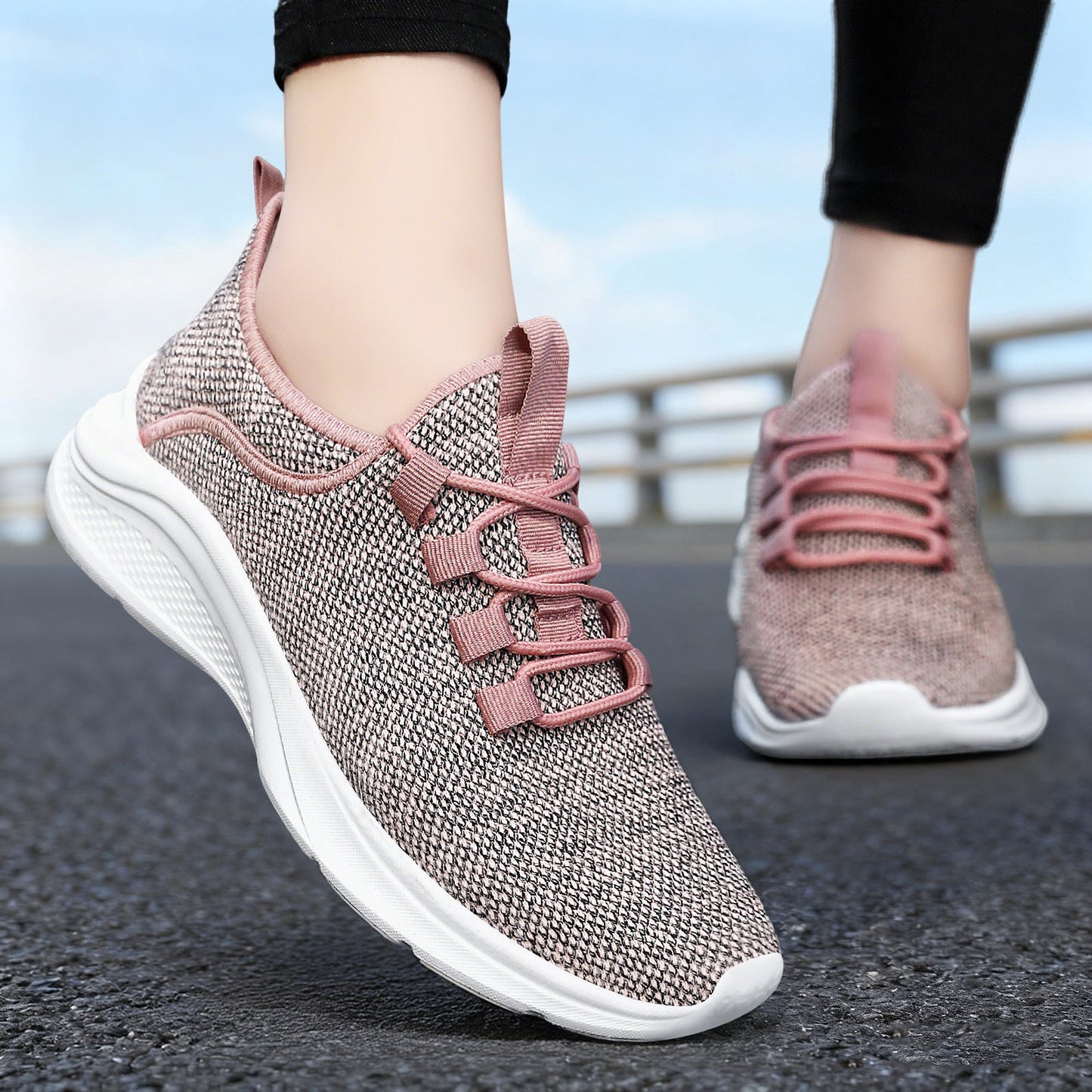 Damen Sneaker Bequem Atmungsaktiv Sport Alltag