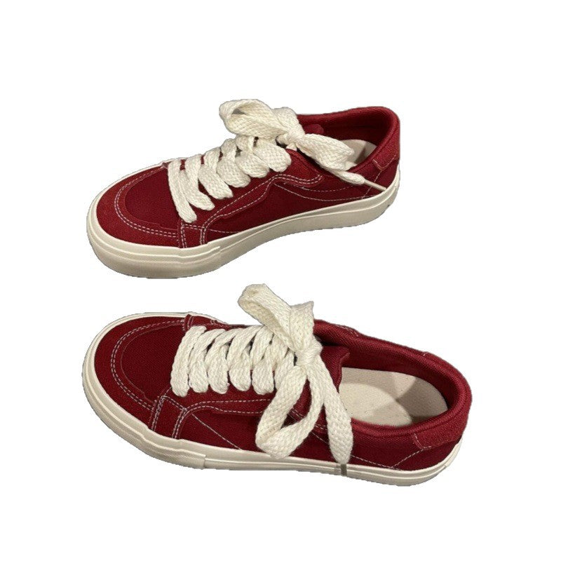 Damen Sneaker Bequem Dicke Sohle Robust