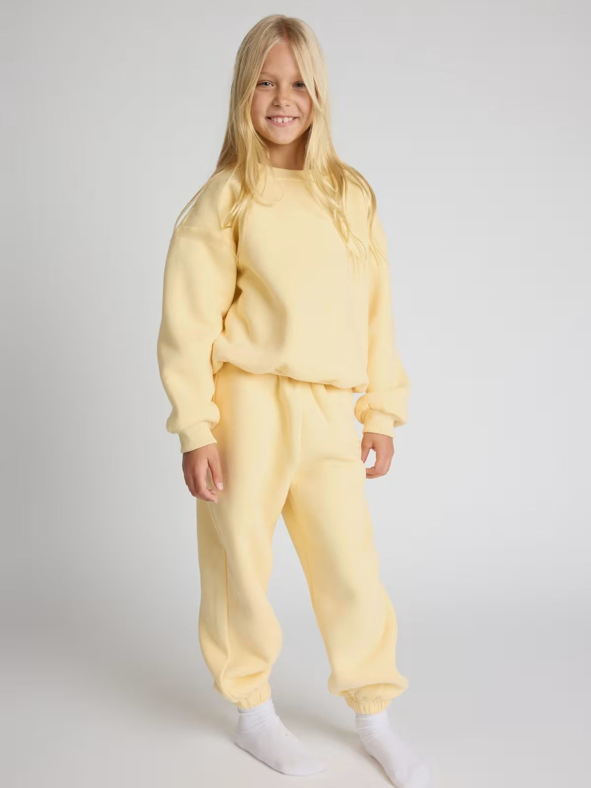 Damen Sweat-Set Bequem Voluminöses Oberteil Jogginghose
