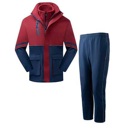 Herren Sportjacke Jogginghose Set Funktionales Trainingsoutfit