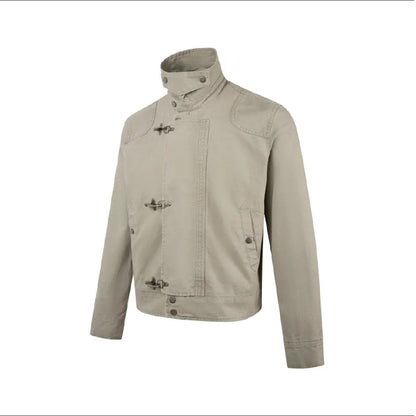 Herren Kurzjacke Modern Schnalle Hochschlossen Trendy