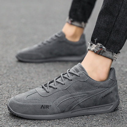 Damen Sneaker Weich Wildleder Atmungsaktiv Sportlich Schwarz