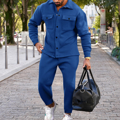 Herren Anzug Modern mit Brusttasche und Hosentaschen