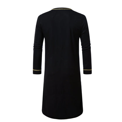 Männer Tunika Ethno-Stil Langarm