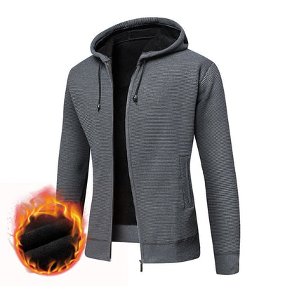 Herren Winterjacke Kapuzenjacke Gefüttert Warm
