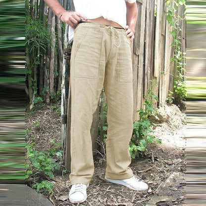 Herren Freizeithose Bequem mit Kordelzug und großen Taschen