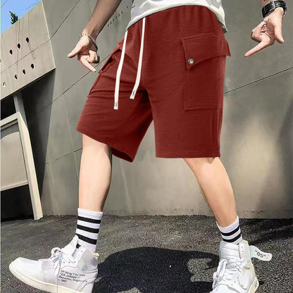 Herren Cargo-Shorts Weit Bequem Mit Vielen Taschen