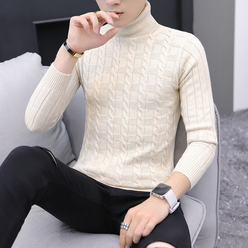 Herren Strickpullover Rollkragen Modern Elegант - BerlinGlamour