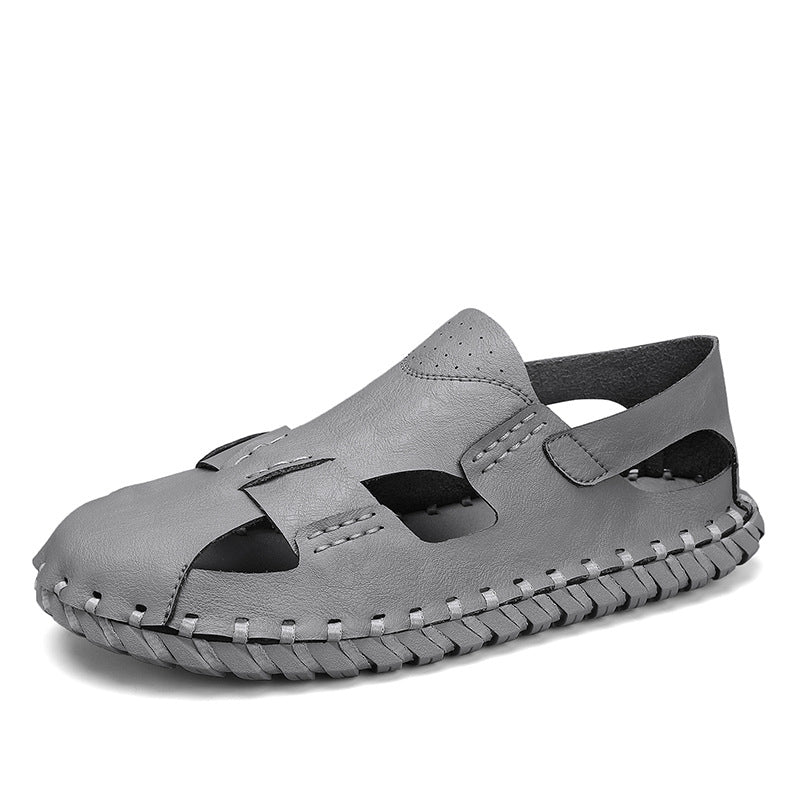 Damen Sandalen Leder Sommer Schuhe Comfort