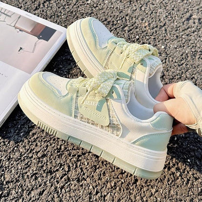 Damen Sneaker Sportlich Elegant Schnürsenkel