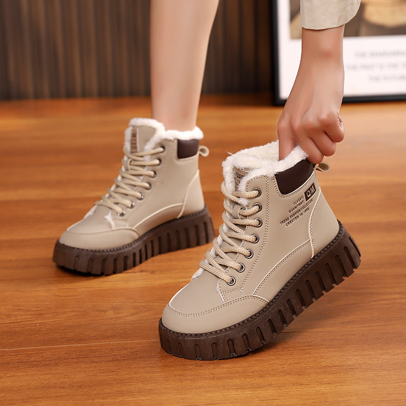 Damen Winterstiefel Sportlich Warm Rutschfest