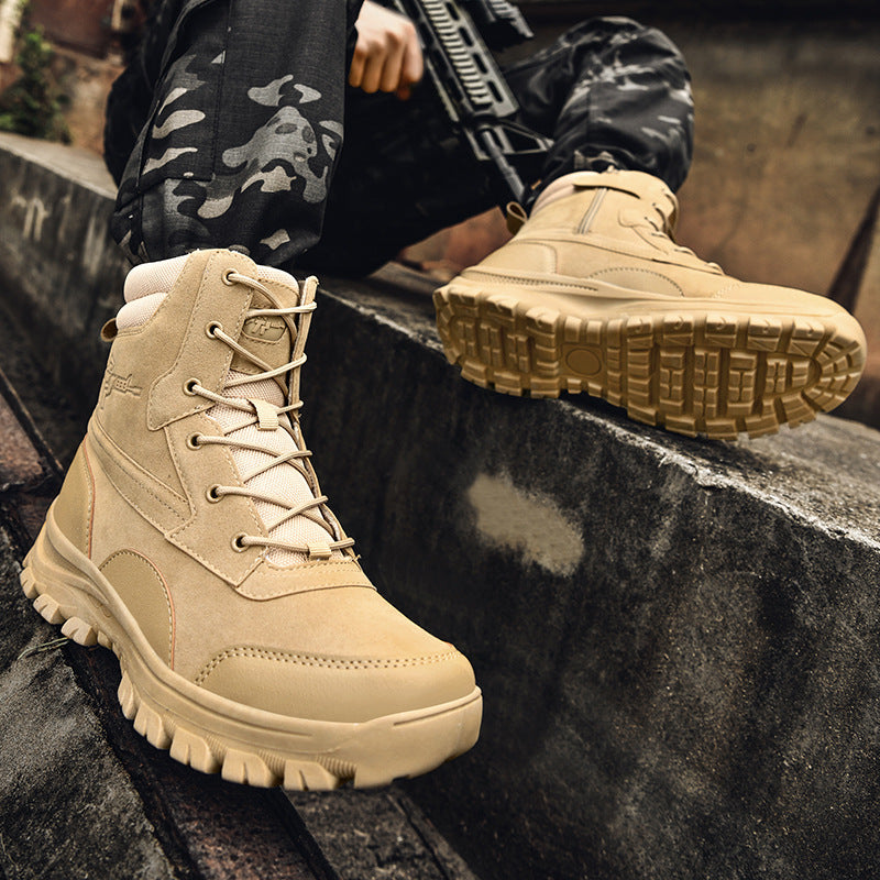 Herren Tactical Stiefel wasserabweisend Knöchelschutz robust