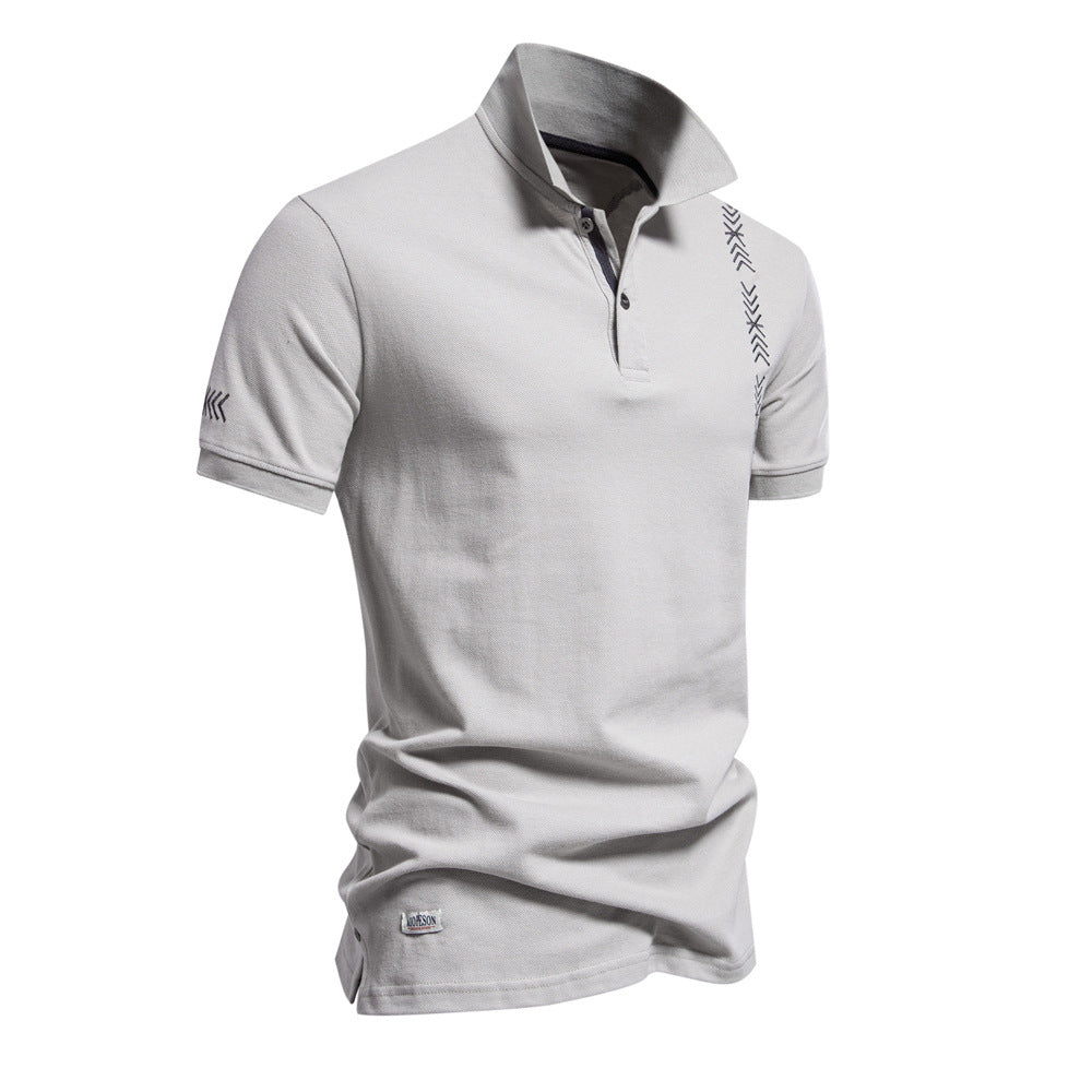 Herren Polo-Shirt Modern Fein Gestreift Berlin Style