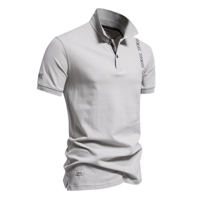 Herren Polo-Shirt Modern Fein Gestreift Berlin Style