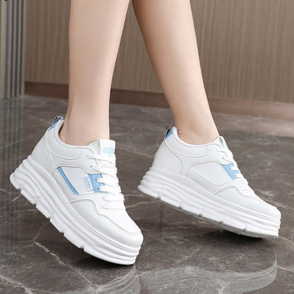 Damen Plateau Sneaker Hoch mit Dämpfung und Struktur