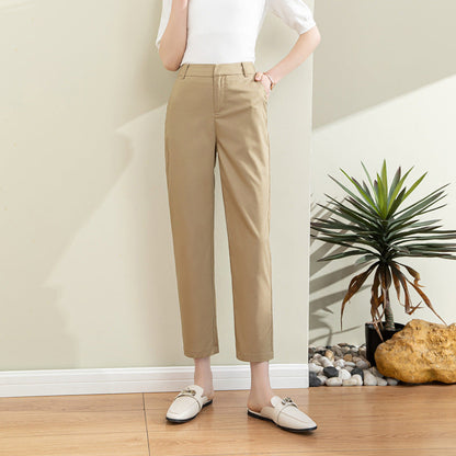 Damen Chino Hose Elastisch Stretch