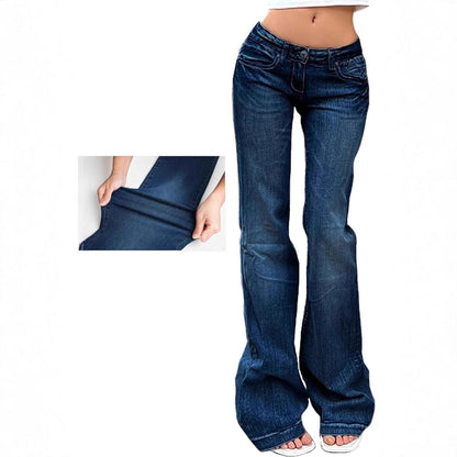 Damen Highwaist Jeans Stretch Flared Bequem