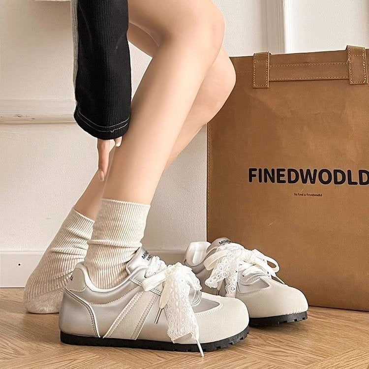 Damen Sneaker Weiche Komfort Schnürschuhe Frauen Sport - BerlinGlamour