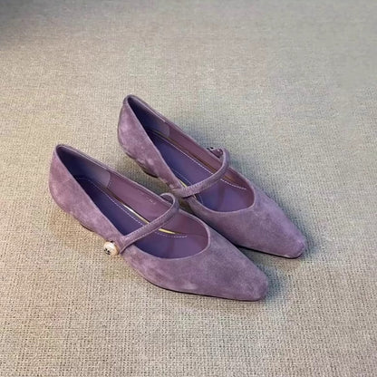 Damen Ballerinas Elegant Schnalle Riemenverschluss Modern - BerlinGlamour