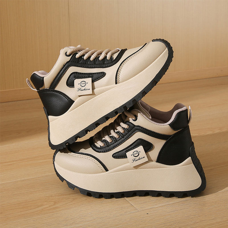 Damen Sneaker Chunky Sportlich Rutschfest Bequem