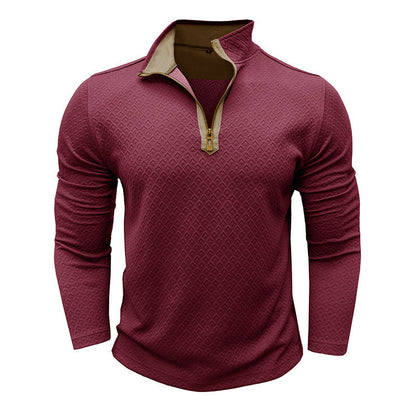 Herren Pullover Modern mit Halbzipper