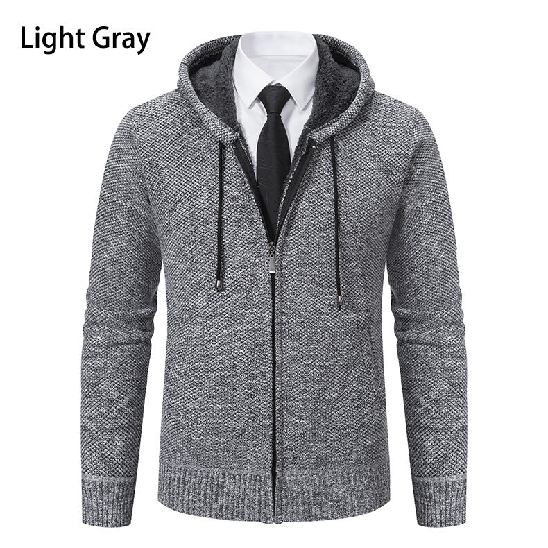 Herren Strickjacke Modern Schnitt Reißverschluss