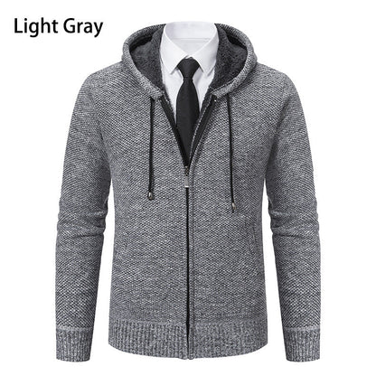 Herren Strickjacke Modern Schnitt Reißverschluss