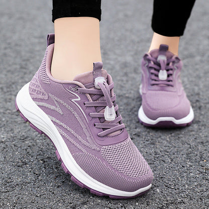 Damen Sneaker Sport Fitness Atmungsaktiv Laufschuhe