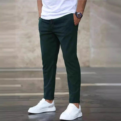 Herren Chino-Hose Elastisch Bequem Slim Fit