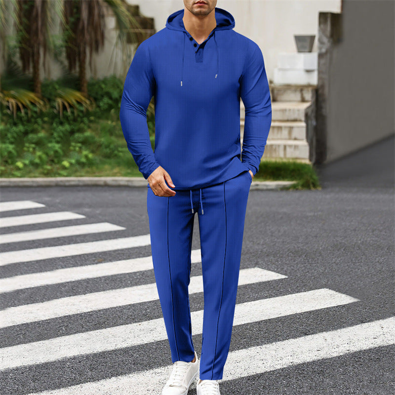 Herren Hoodie-Set Sportlich Modern mit Kapuze