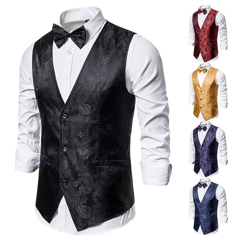 Elegante Herren Satin Weste Berlin Style