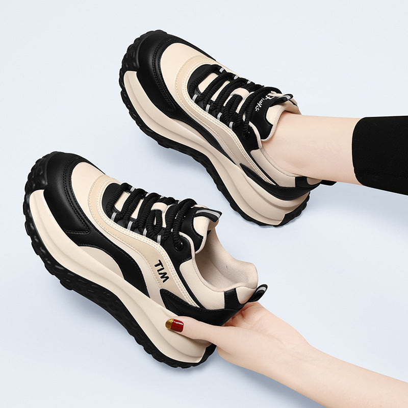 Damen Sneaker Plattform Schuhe mit Dämpfung Trendy Modisch - BerlinGlamour