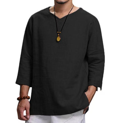 Herren Langarm-Tunika Leicht Modern Berlin_Style
