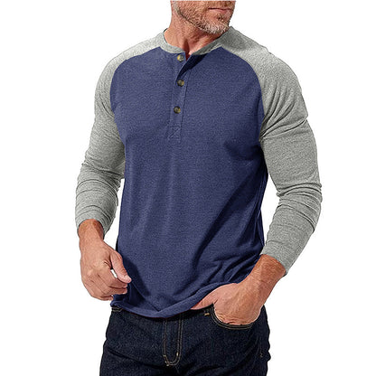 Herren Baseballshirt Sportlich Grau Berlin
