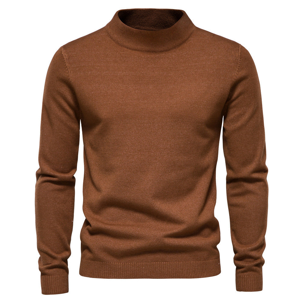 Herren Rollkragenpullover Feinwolle Elegante Qualität