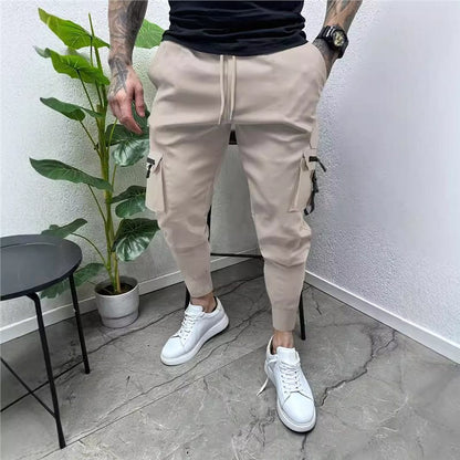 Herren Cargo-Jogginghose Modern Elastisch Mit Taschen