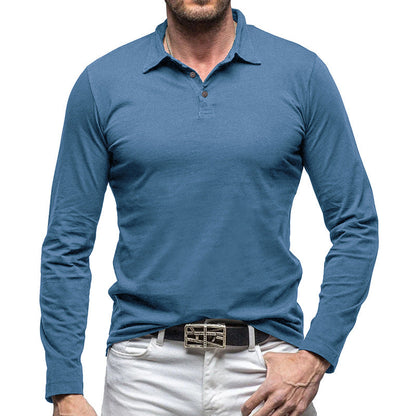 Herren Poloshirt Langarm Hochwertig Baumwolle BerlinStyle