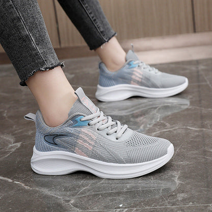 Damen Sneaker Atmungsaktiv Mit Dämpfung Schwarz