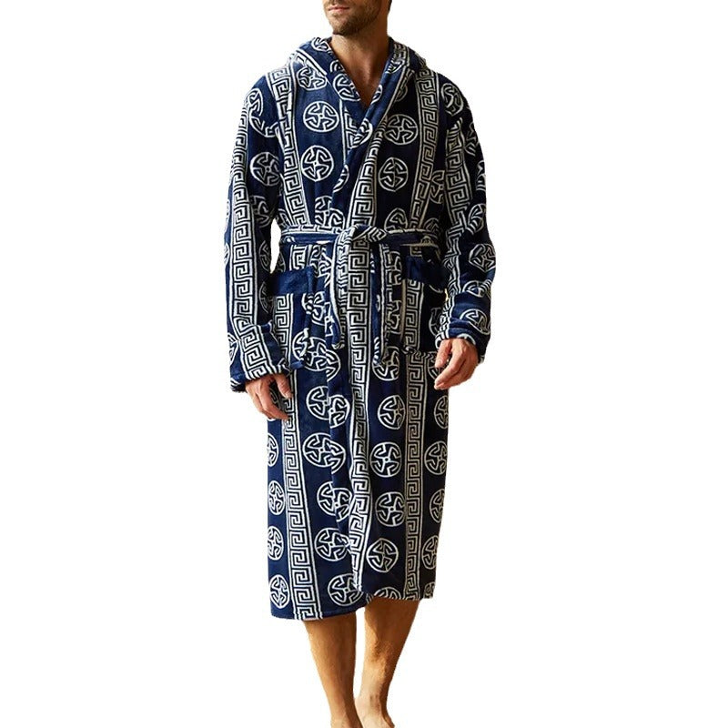 Herren Bademantel Soft mit Modernem Design