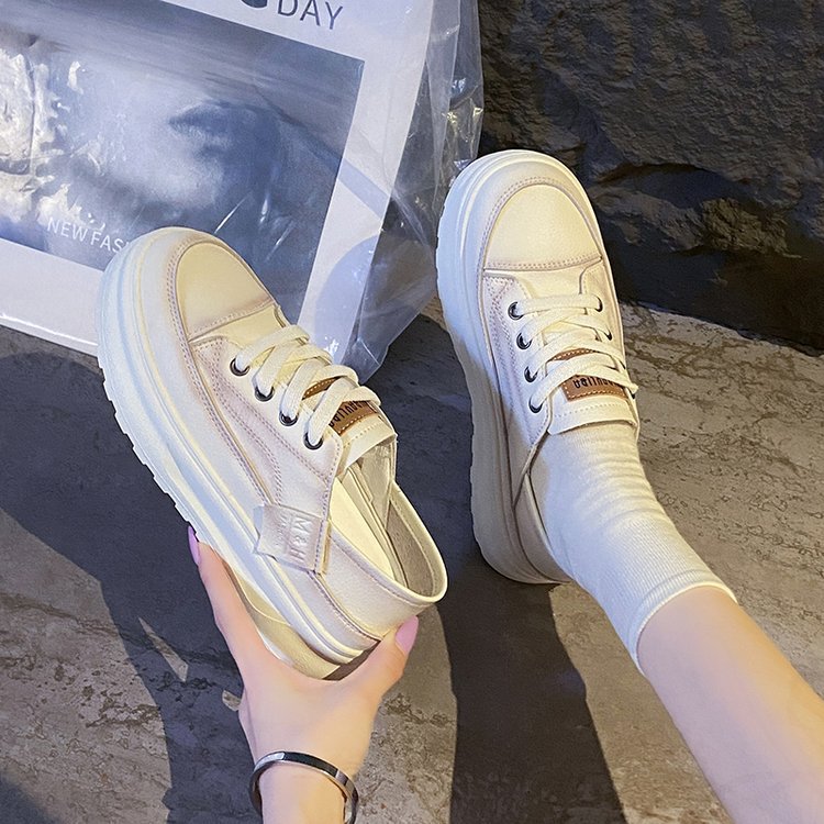 Damen Sneaker Plateau atmungsaktiv mit elastischem Riemen