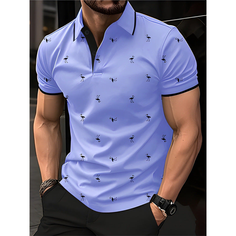 Herren Polo-Shirt Bedruckt Modern Berlin Style