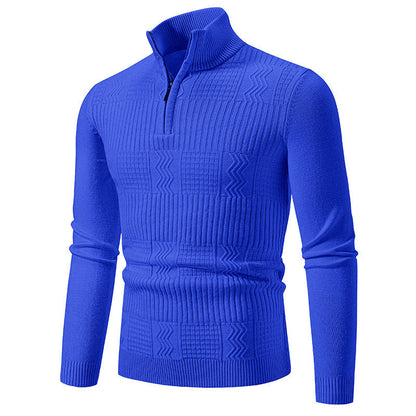 Hochzeitliche Strickpullover mit hohem Kragen und Reißverschluss BerlinGlamour
