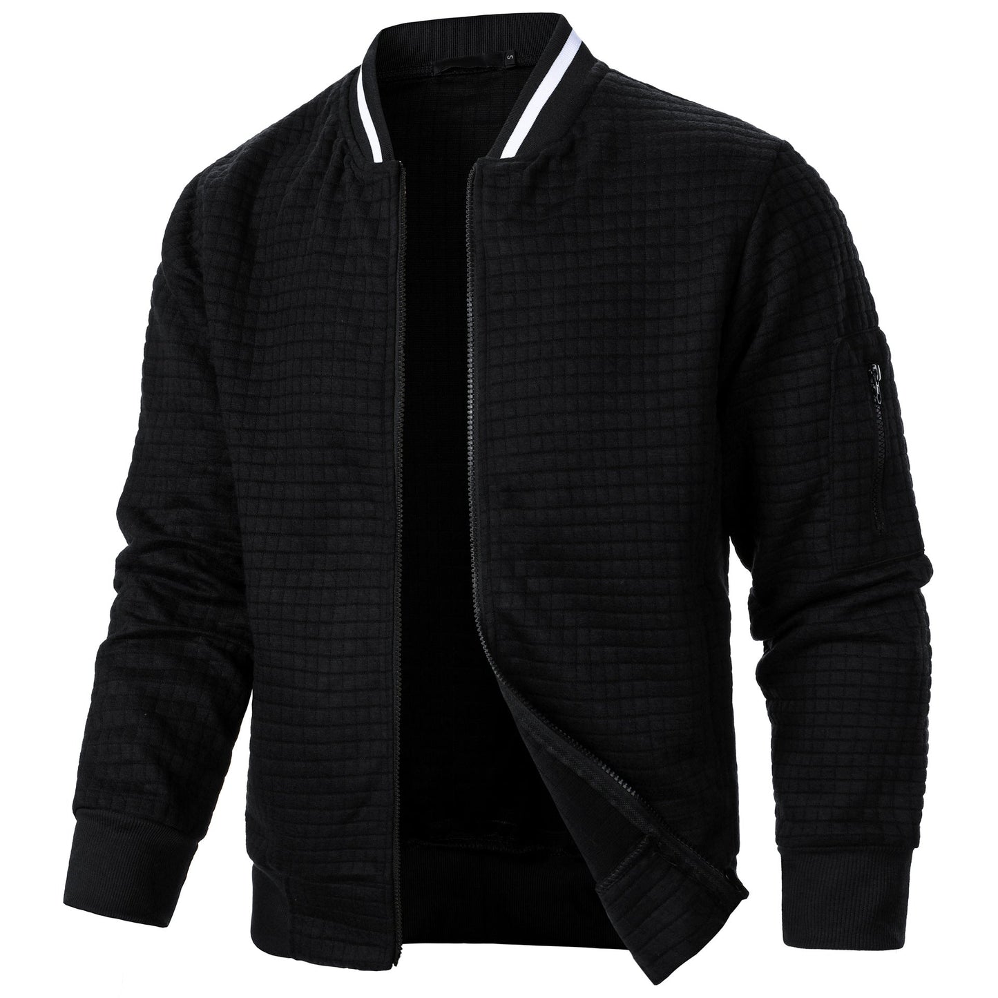 Herren Steppjacke Sportlich Funktionell mit Strukturdesign