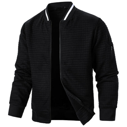 Herren Steppjacke Sportlich Funktionell mit Strukturdesign