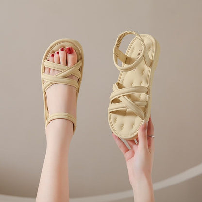 Bequeme Damen Sandalen Elastisch Komfortabel Sommer