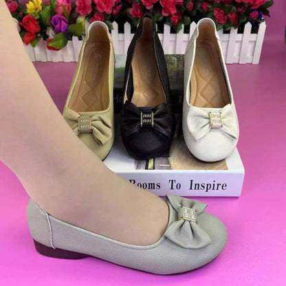 Damen Ballerinas Elegante Schleife Komfortabel - BerlinGlamour