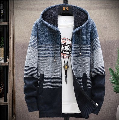 Herren Kapuzenjacke Modern Strukturiert Urban Style