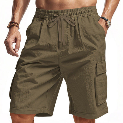 Herren Cargo Shorts elastisch mit Seitentaschen Bequem