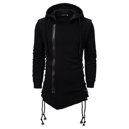 Herren Kapuzenshirt Asymmetrisch Lässig Modern