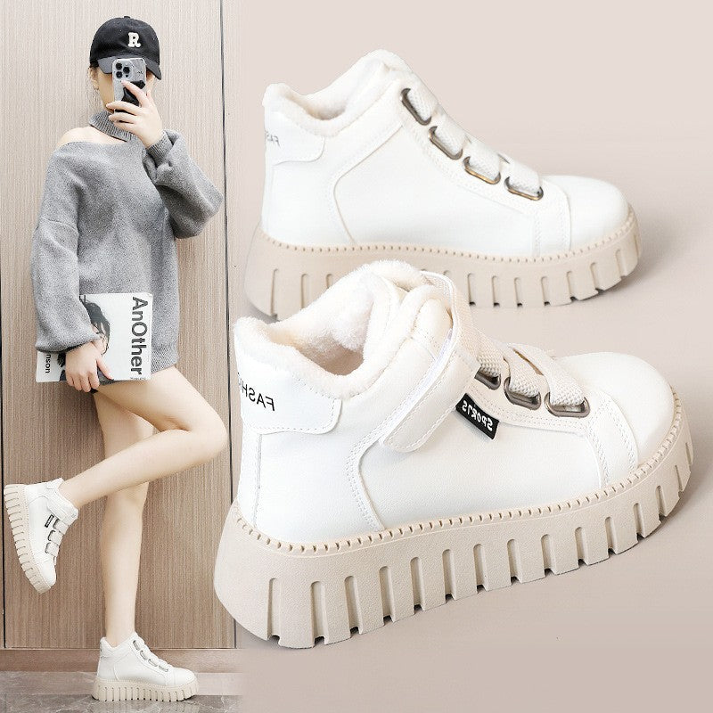 Damen Sneaker High-Top Warm Gefüttert Rutschfest - BerlinGlamour